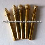 diamond burrs for granite marble/diamond carving burr/diamond engraving burrs