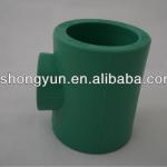 DIN German Green PPR PIPE FITTING PPR Reducing Tee for Drinking Waters HY-CA019