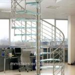 DIY Indoor Safety Glass Spiral Stairs M6