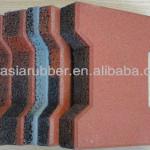 Dog-Bone Block Rubber Paver For Walkway RT-09