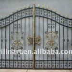 double door wrought iron main gate YL-E050 YL-E050