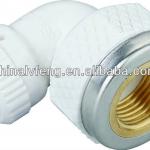 Double fusion PERT building material fitting for PERT-AL-PERT pipe LF-2908