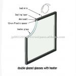 double glazing glasses with heater MW