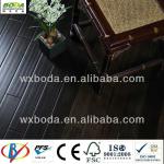 Eco-friendly antique style matt finishing 12mm T&amp;G handscraped strand woven bamboo flooring HSTB-WG