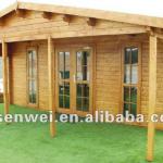 eco friendly wooden log house,economical prefab wooden house, living portable log cabin SW-W-012