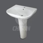 Economic Ceramic Pedestal Basin for Bathroom HPB-2012 HPB-2012