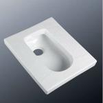 Elegance square ceramic squatting pan w1013