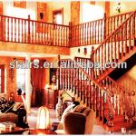 elegant solid wood stair LH-WS002