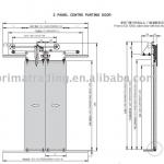 Elevator Car Door operator --2 Panel Centre oepning