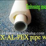 Embossing PEF insulated pipe with pex al pex Embossing insulation pipe