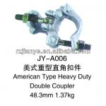 EN74 American type heavy forged double scaffolding coupler JY-A006