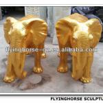 ES-012 Golden Statues for Sale Elephant, Life Size Elephant Statues ES-012