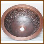 European copper bathroom sink