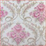 European Wallpaper Romantic Floral Design PVC Wall Paper NPP220105