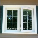 Eurpean Style glazed glass casement PVC window W-PVC0823