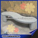 Factory price irregular shape S type stone chair granite bench OH-WJ-B-30_Granite bench