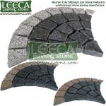 Fan garden mesh granite pavers stone Leeca paving stone