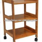 fashion bamboo bedstand with four wheels living furnitureFY-B1001 FY-B1001