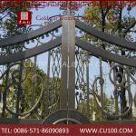 Fashion oem delicate style anti-rust easy maintain door iron gate design copper door-25