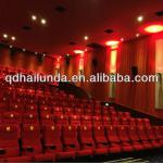 Fireproof acoustical cinema curtain