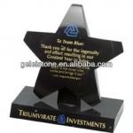 Five-pointe Natural Black Marble Trophy Bases GL-002