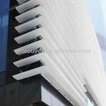 fixed vertical aluminum exterior sun louver,aerofoil sun louver for curtain wall Aluminum aerofoil sun louver AF150