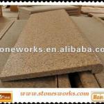 flamed yellow granite stair for outside decorataion LW013