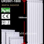 flat panel stainless steel tube bimetallic radiator UR2001-1800