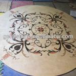 Flower floor tile waterjet round patterns for five star hotel GL-Floor tiles