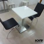 Food court dining table and chairs / KFC fast food table and chairs KKR solid surface table