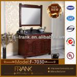 Frank wood single bowl antique bathroom vanity with marble top F-7030 F-7030