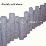 g603 round granite palisade,granite palisade fencing,garden tiles