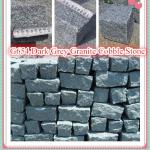 G654 dark grey cube stone YP0040