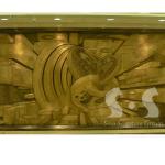 gold bronze relief,casting bronze foundry in Beijing china RLF