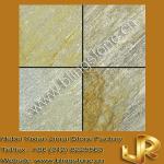 Gold quartz slate stone for walls JR-014A