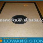 golden beige marble paving stones