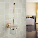 Golden Finish Toilet Brush Rack Wall-mount Toilet Brush Holder BA4216G BA4216G