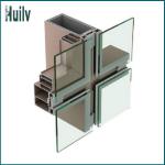 Good price of extrusion aluminium profiles of 140mm hidden frame curtain wall 140H