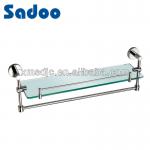 Good quality Cheap Bathroom Glass shelf with Towel Bar SD-61014