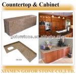 Granite kitchen countertops with kitchen cabinets. countertop