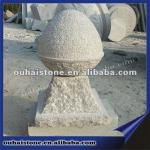 Granite Stop Stone pillar with pineapple surface (G603) OH-B-04