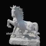 gray horse stone l statues ,ourdoor stone horse statues , xh