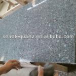 grey glowing well-polished quartz artificial stone countertop C03