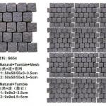 Grey Granite Cobbles on Mesh HZG-73 HZG-73