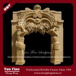 Hand Carved Marble Floral Door Frame YFDMF-34(1)