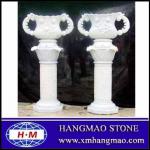 Hand carved white marble columns for sale S-CL 07