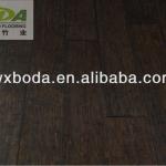 Hand scraped heavy bamboo wood flooring with black brick color HTSB-BB