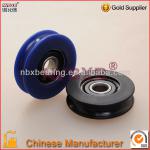 hard plastic sliding door roller running in bottom rail sliding door roller