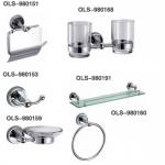 High Grade Brass chrome plating bathroom accessory set Ols-9801