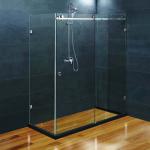 high quality 304 SS frameless shower stall 1352